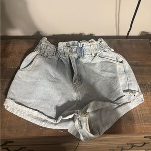 Casual Women's Light Blue Denim Shorts